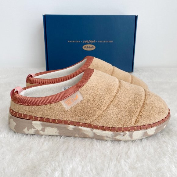 DR. SCHOLL'S Women's Cozy Vibes Slippers, Shearling, Nude, Size 7.5/8/8.5/9 - Picture 3 of 7